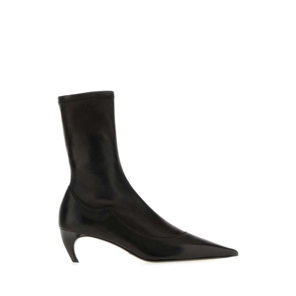 Khaite Women Black Nappa Leather Valerie Ankle Boots